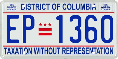 DC license plate EP1360