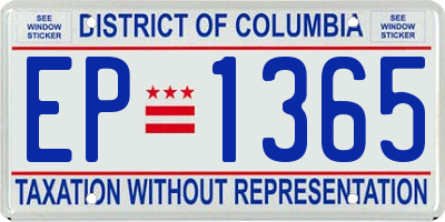 DC license plate EP1365