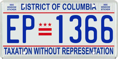 DC license plate EP1366