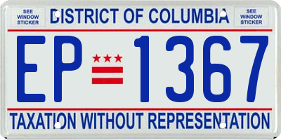 DC license plate EP1367