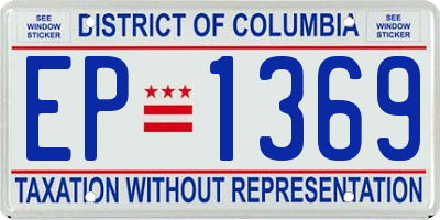 DC license plate EP1369