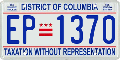 DC license plate EP1370