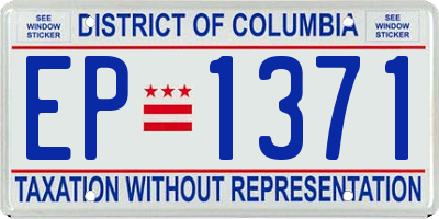 DC license plate EP1371