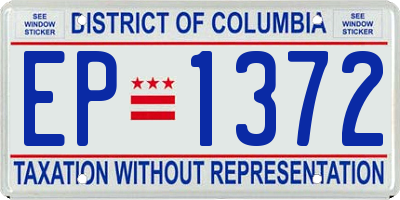 DC license plate EP1372