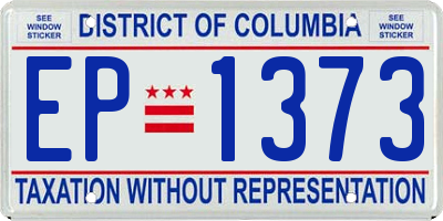 DC license plate EP1373