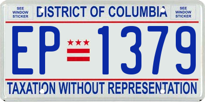 DC license plate EP1379