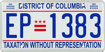 DC license plate EP1383