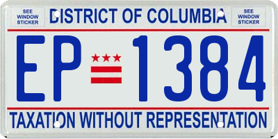 DC license plate EP1384