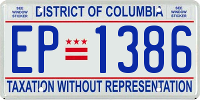 DC license plate EP1386