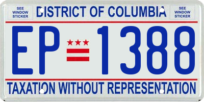 DC license plate EP1388