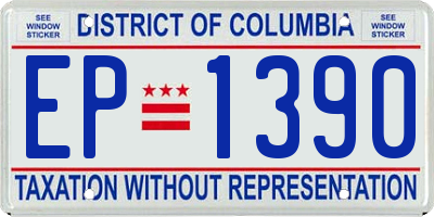 DC license plate EP1390