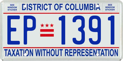 DC license plate EP1391