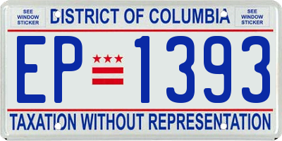 DC license plate EP1393