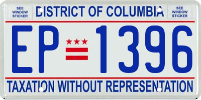 DC license plate EP1396