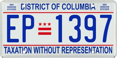 DC license plate EP1397