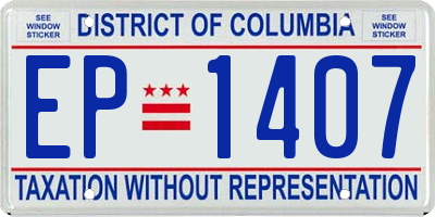 DC license plate EP1407