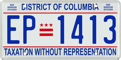 DC license plate EP1413