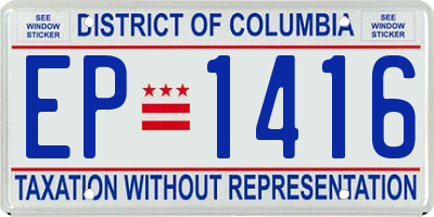 DC license plate EP1416