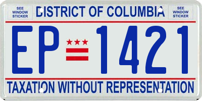 DC license plate EP1421