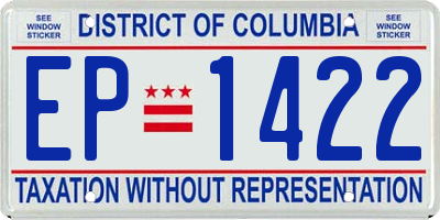 DC license plate EP1422