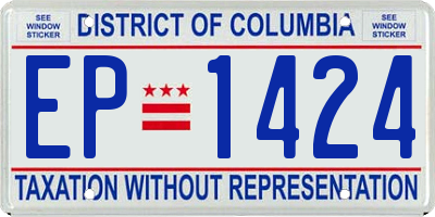 DC license plate EP1424