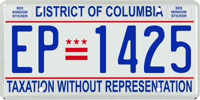 DC license plate EP1425