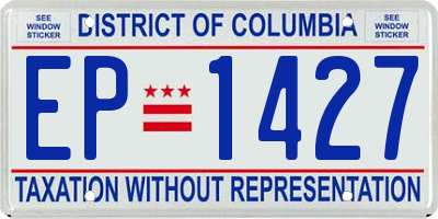 DC license plate EP1427