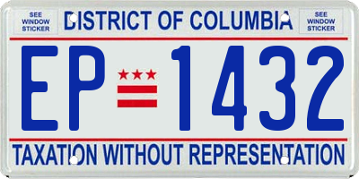 DC license plate EP1432