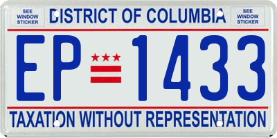 DC license plate EP1433