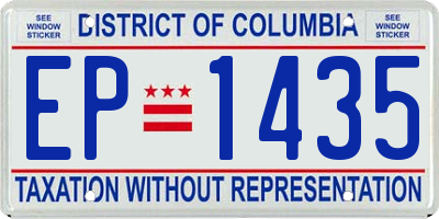 DC license plate EP1435