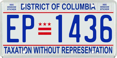 DC license plate EP1436