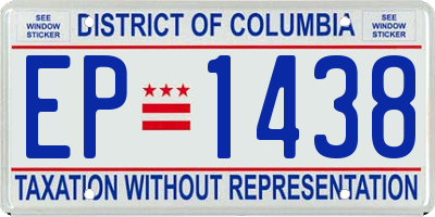 DC license plate EP1438