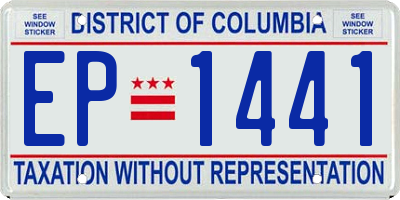 DC license plate EP1441