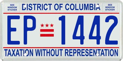 DC license plate EP1442