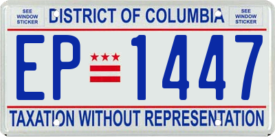 DC license plate EP1447