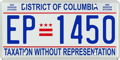 DC license plate EP1450