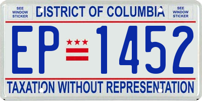 DC license plate EP1452