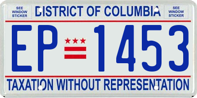 DC license plate EP1453