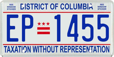 DC license plate EP1455