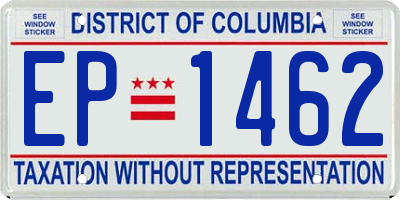 DC license plate EP1462