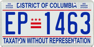 DC license plate EP1463