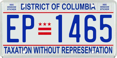 DC license plate EP1465