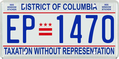 DC license plate EP1470