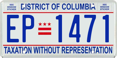 DC license plate EP1471