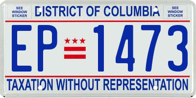 DC license plate EP1473