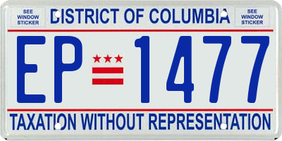 DC license plate EP1477