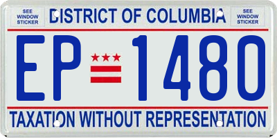 DC license plate EP1480