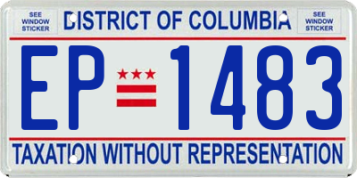 DC license plate EP1483