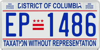 DC license plate EP1486