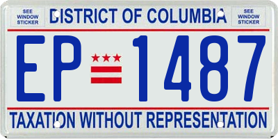 DC license plate EP1487